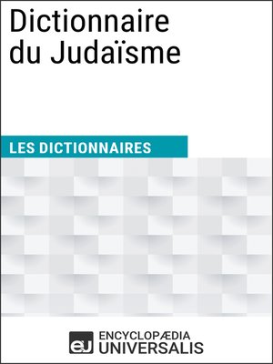 cover image of Dictionnaire du Judaïsme